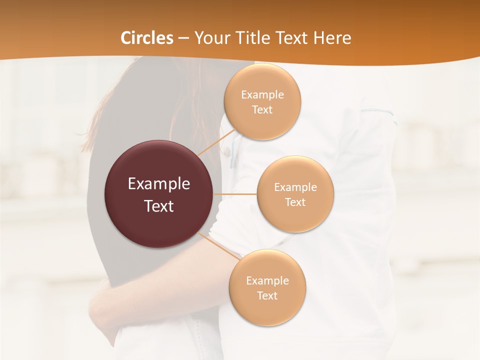 Couple In Umbrella PowerPoint Template