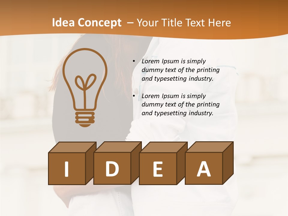 Couple In Umbrella PowerPoint Template