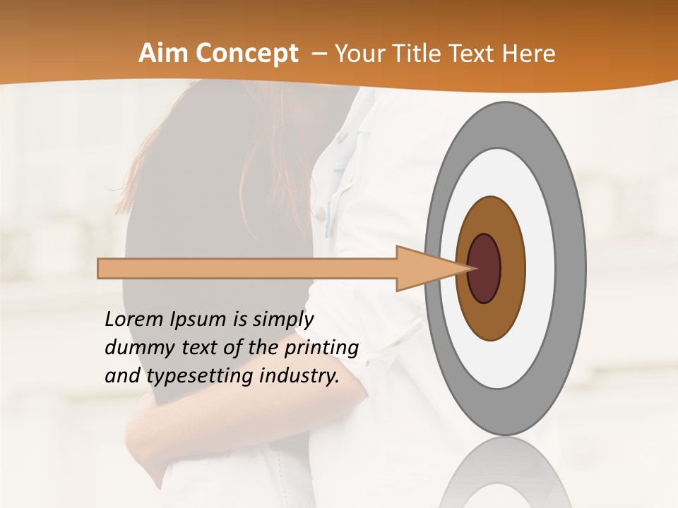 Couple In Umbrella PowerPoint Template