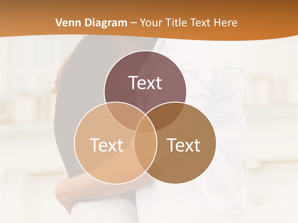 Couple In Umbrella PowerPoint Template