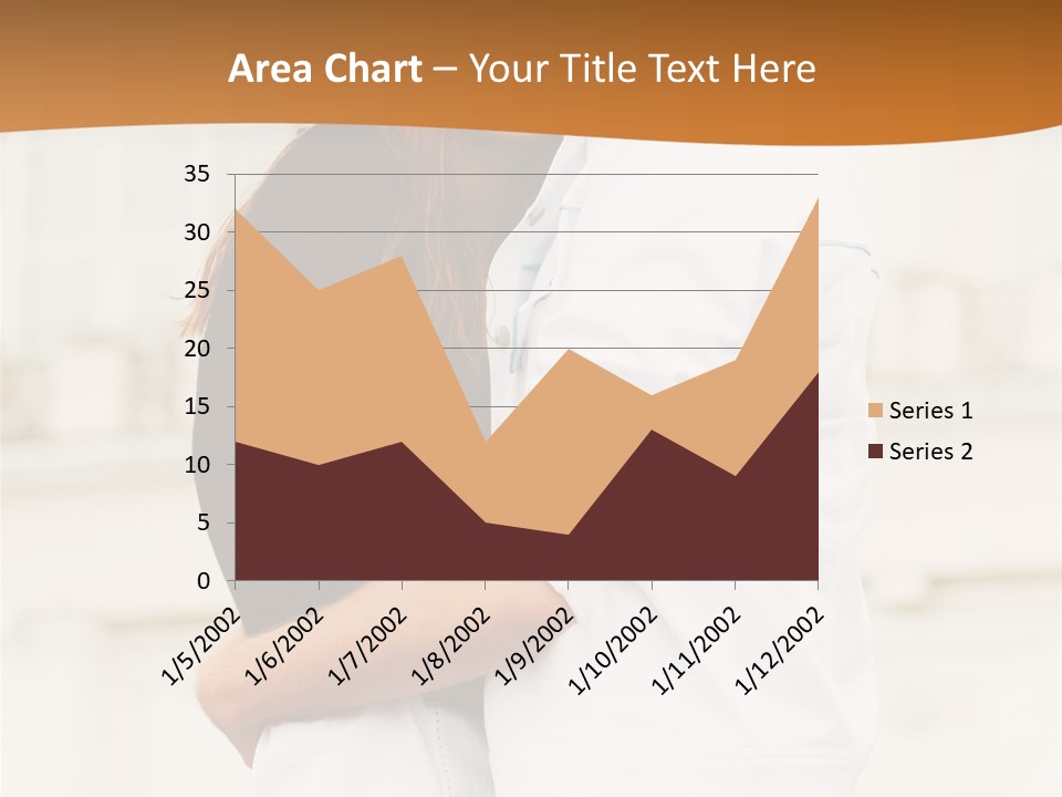 Couple In Umbrella PowerPoint Template