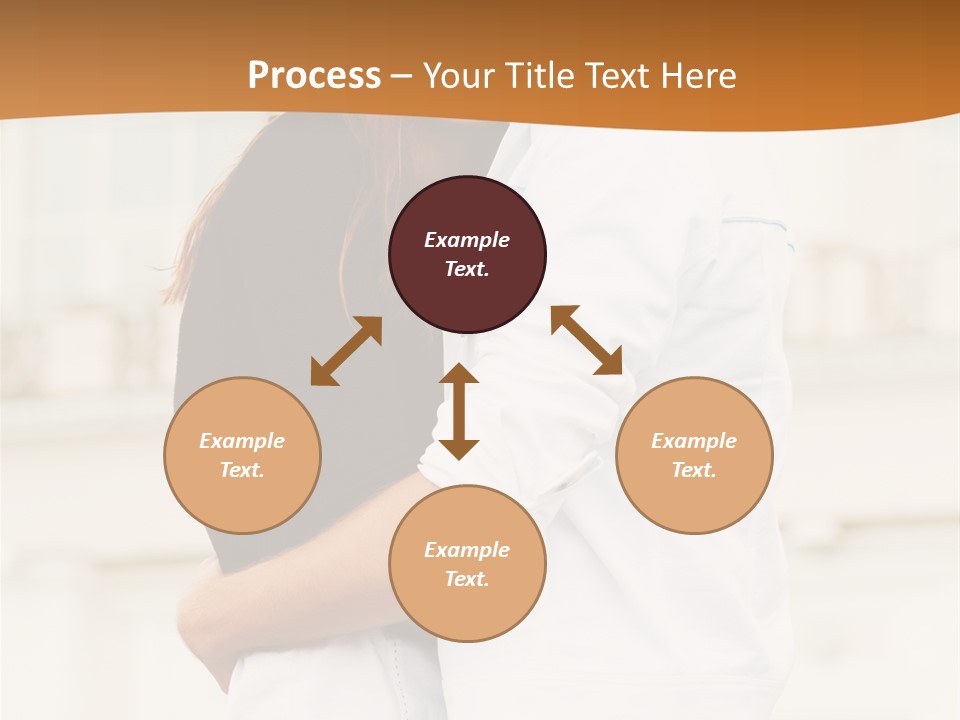 Couple In Umbrella PowerPoint Template