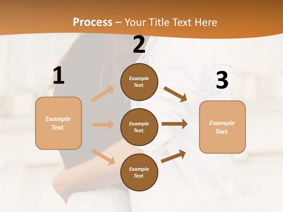 Couple In Umbrella PowerPoint Template