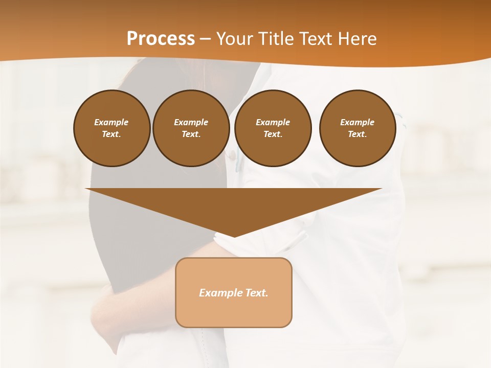 Couple In Umbrella PowerPoint Template