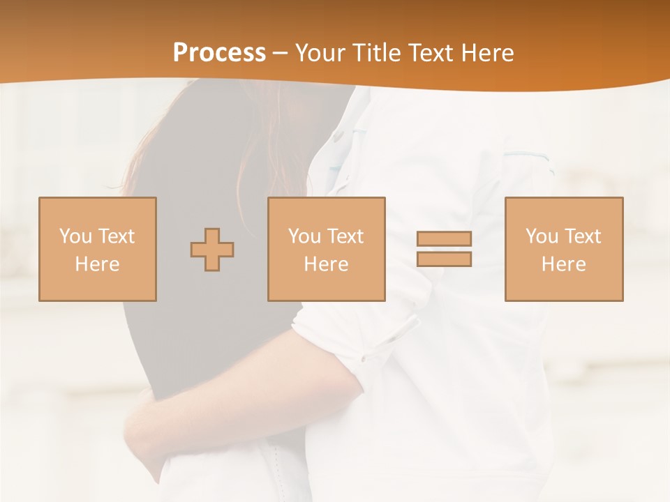 Couple In Umbrella PowerPoint Template