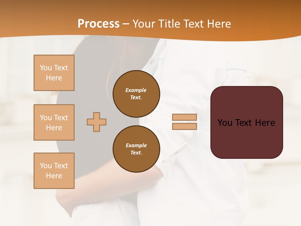 Couple In Umbrella PowerPoint Template