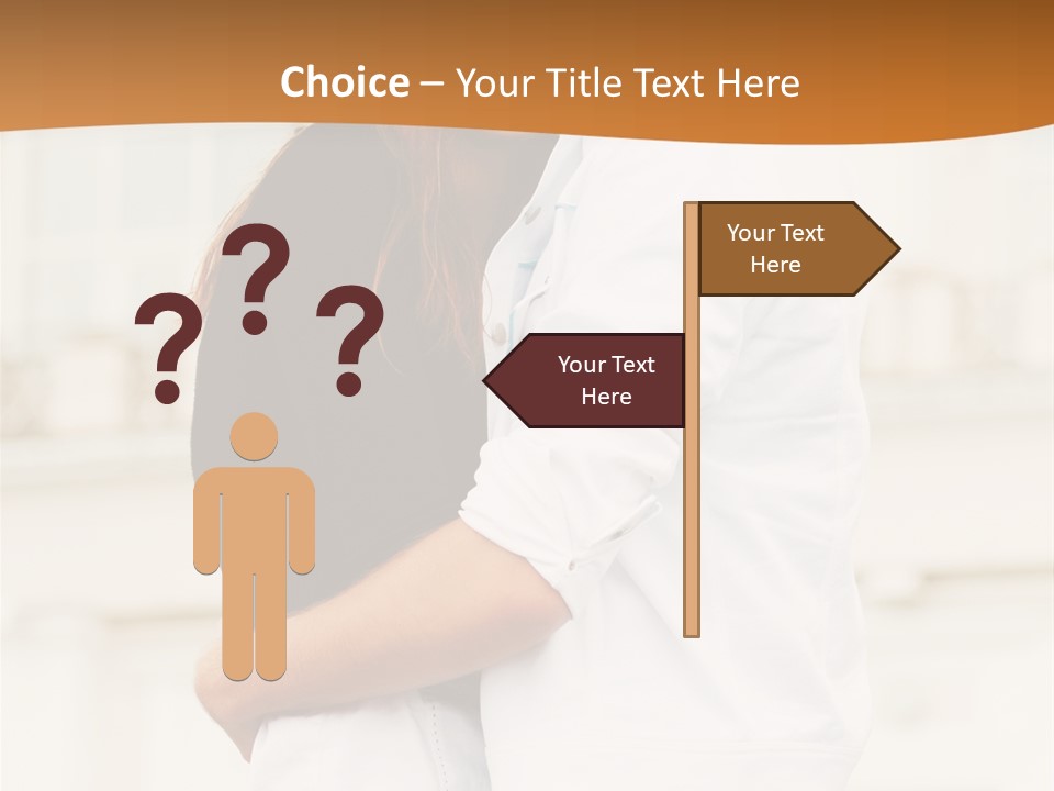 Couple In Umbrella PowerPoint Template