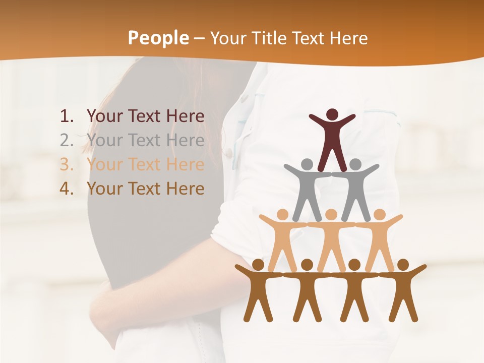 Couple In Umbrella PowerPoint Template