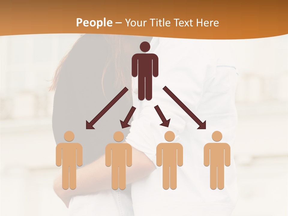 Couple In Umbrella PowerPoint Template