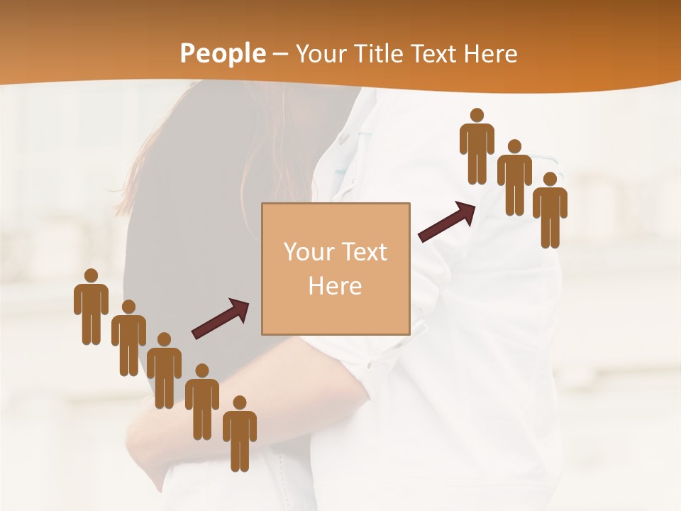 Couple In Umbrella PowerPoint Template