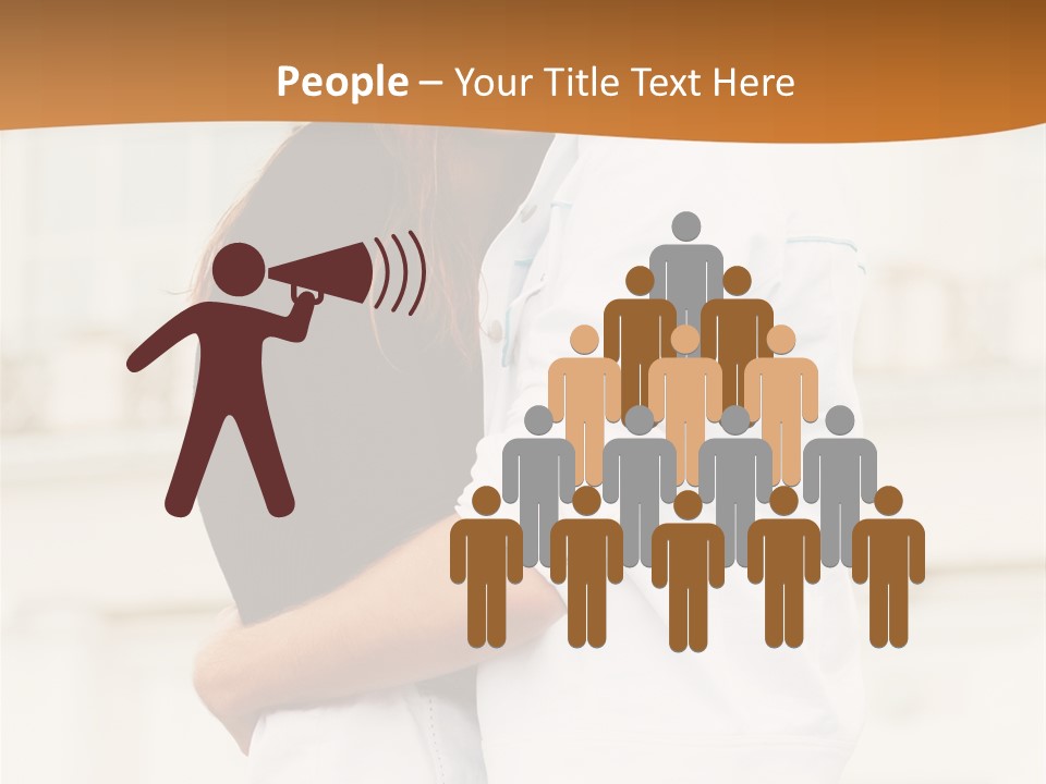 Couple In Umbrella PowerPoint Template