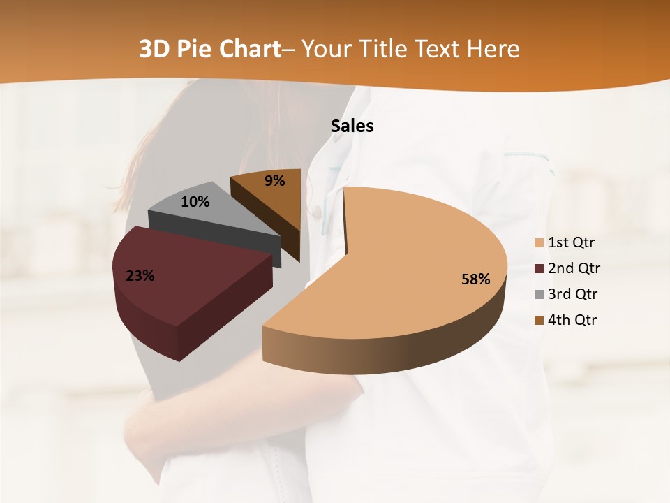 Couple In Umbrella PowerPoint Template