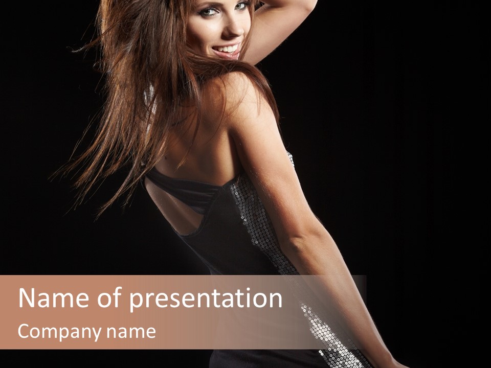 Girl Stock PowerPoint Template