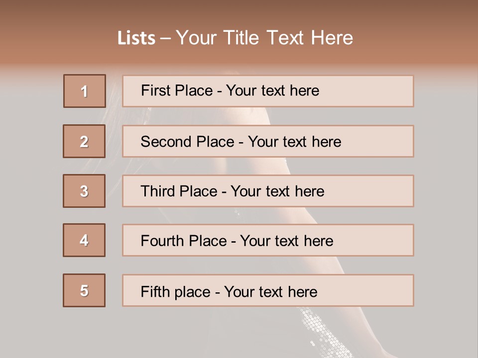 Girl Stock PowerPoint Template