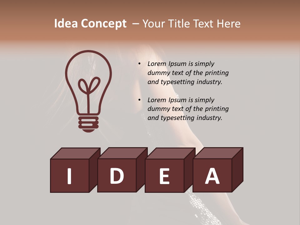 Girl Stock PowerPoint Template