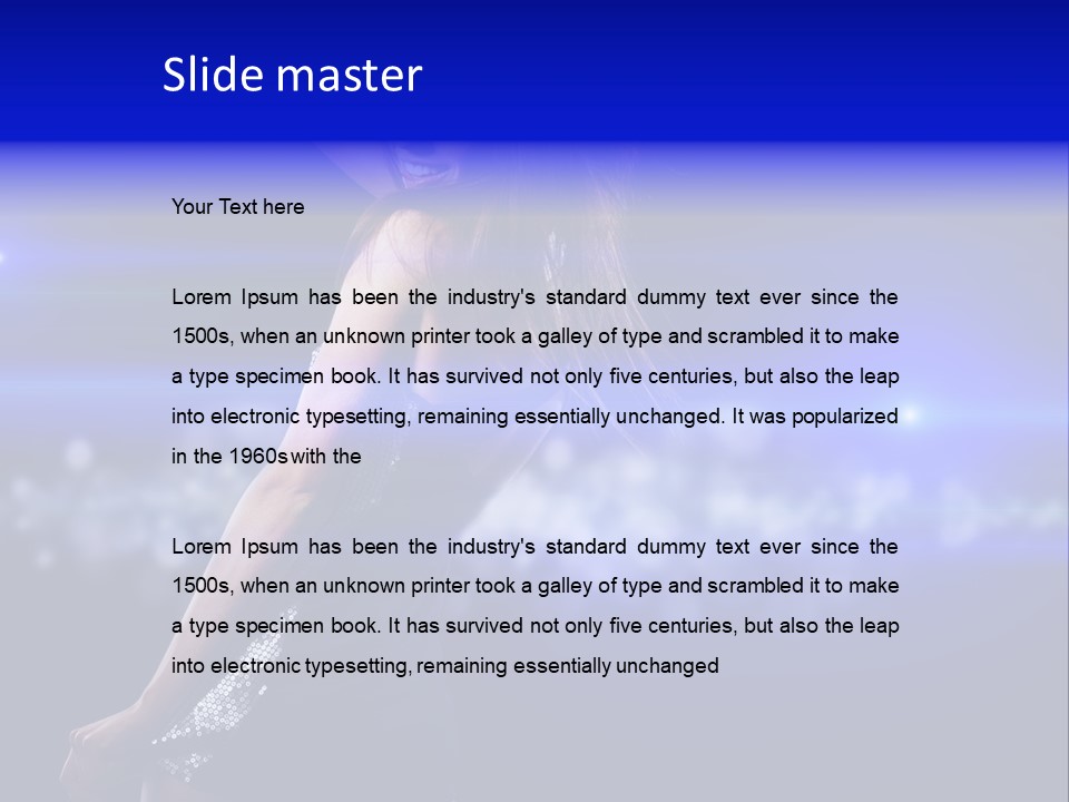 Vogue Party Woman PowerPoint Template