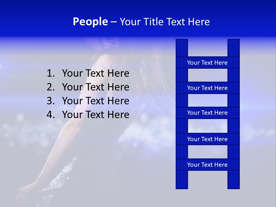 Vogue Party Woman PowerPoint Template