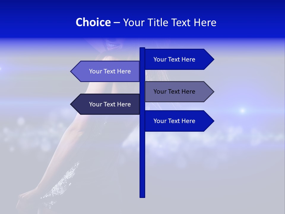 Vogue Party Woman PowerPoint Template