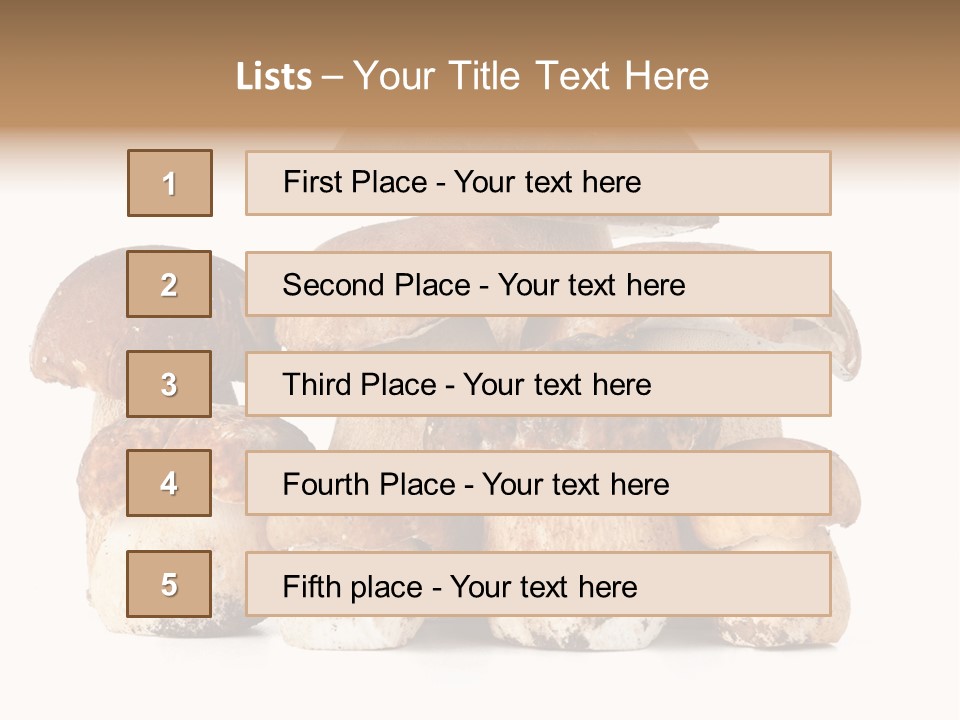 Funghi Porcini PowerPoint Template