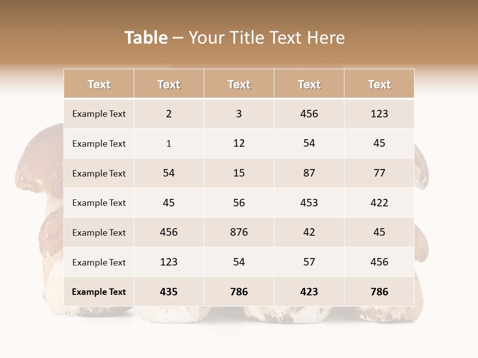 Funghi Porcini PowerPoint Template