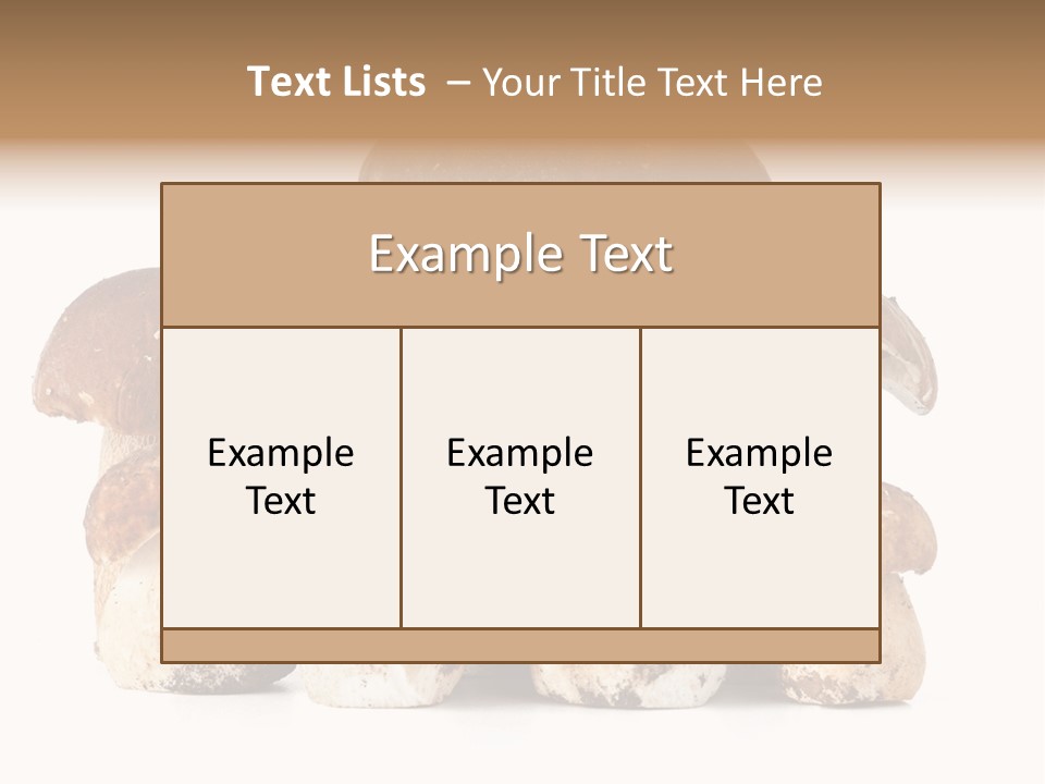 Funghi Porcini PowerPoint Template