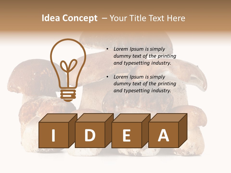 Funghi Porcini PowerPoint Template