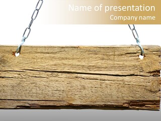 Wood Sign PowerPoint Template