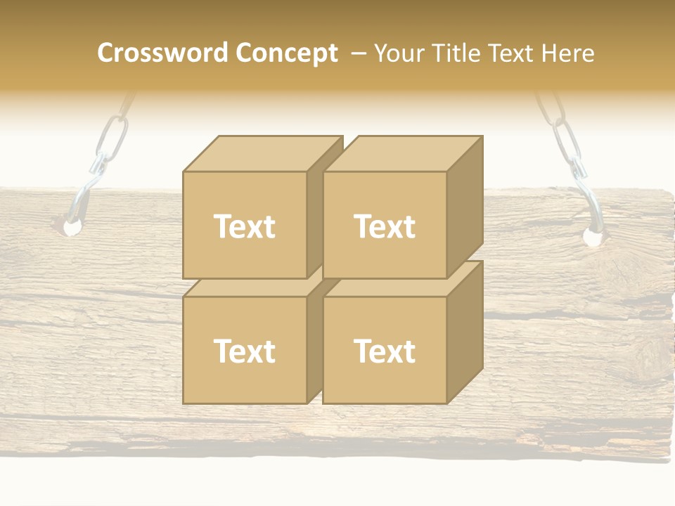 Wood Sign PowerPoint Template