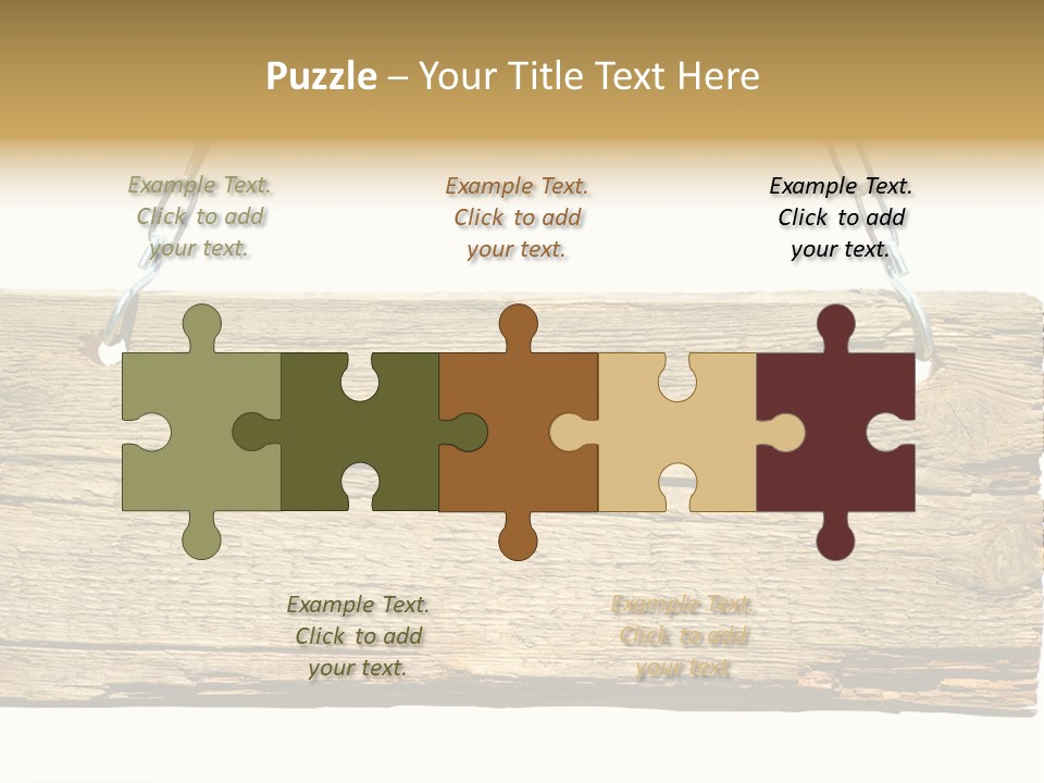 Wood Sign PowerPoint Template