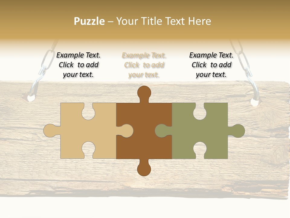 Wood Sign PowerPoint Template