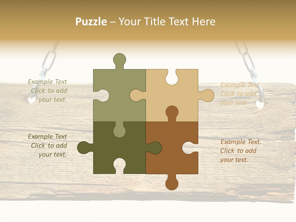 Wood Sign PowerPoint Template