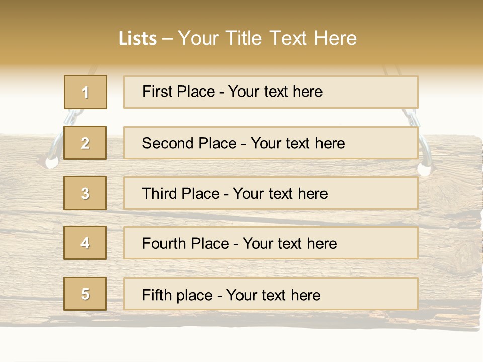 Wood Sign PowerPoint Template
