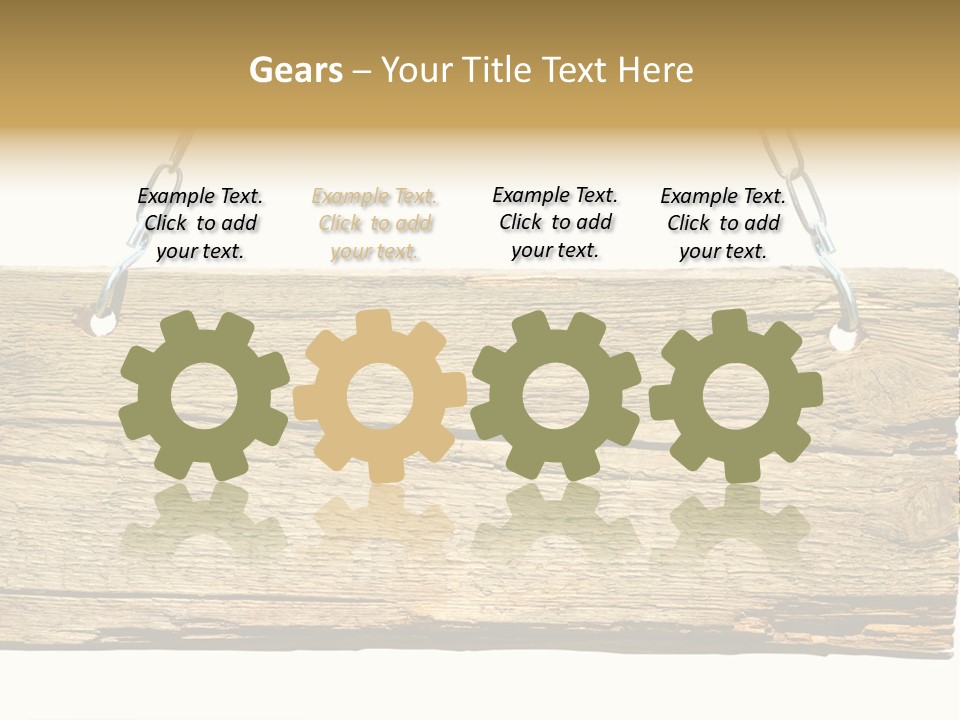 Wood Sign PowerPoint Template
