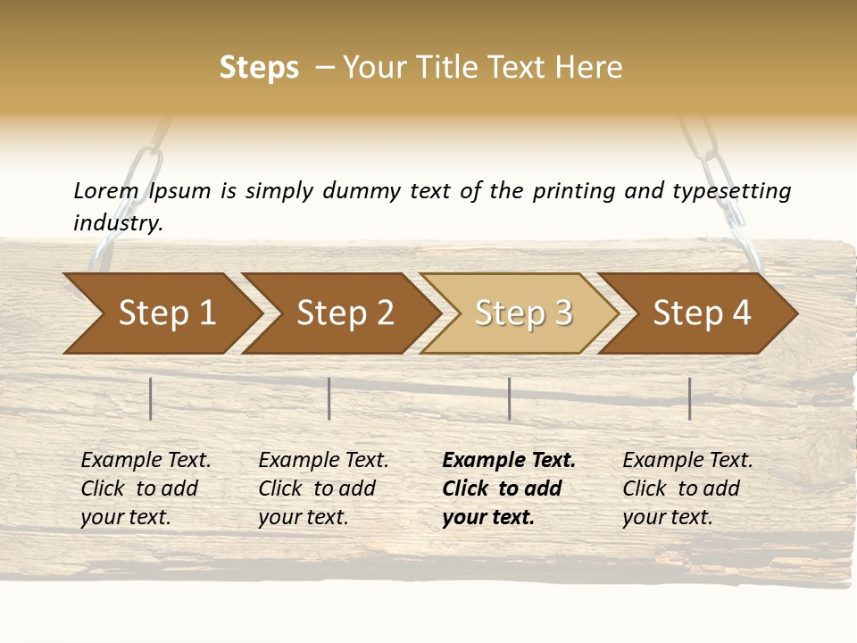 Wood Sign PowerPoint Template