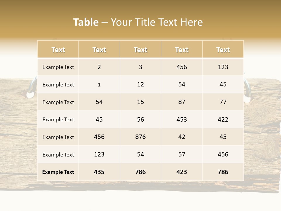 Wood Sign PowerPoint Template