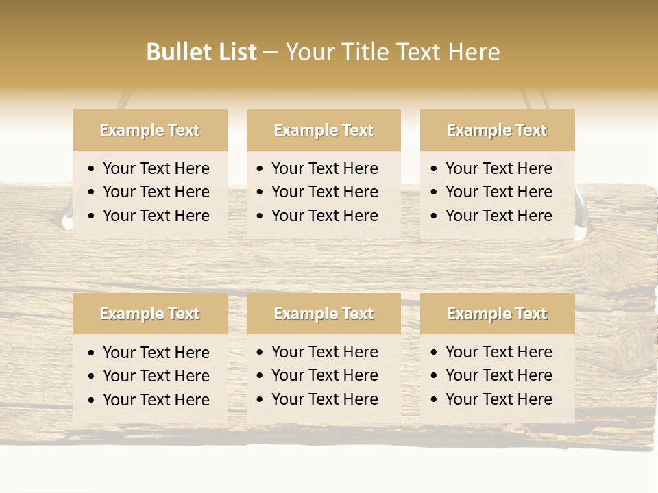 Wood Sign PowerPoint Template