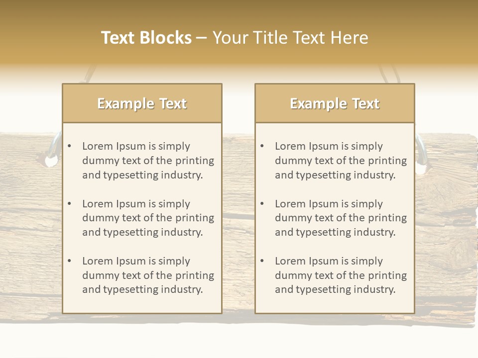 Wood Sign PowerPoint Template