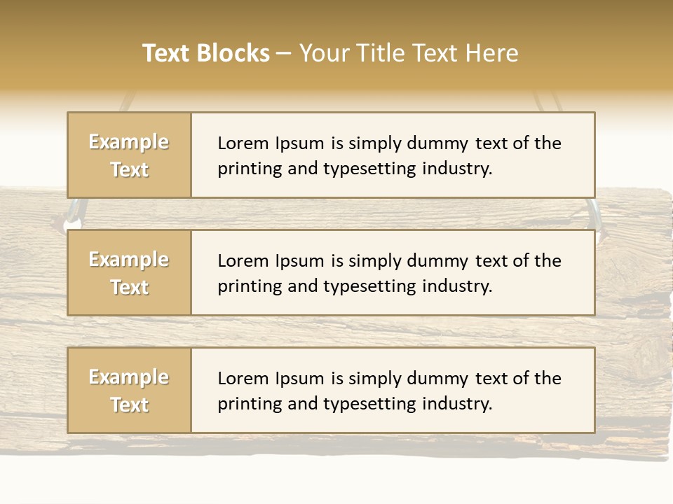 Wood Sign PowerPoint Template