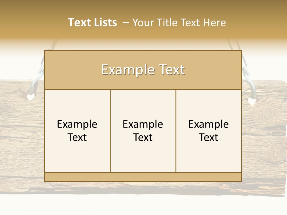 Wood Sign PowerPoint Template