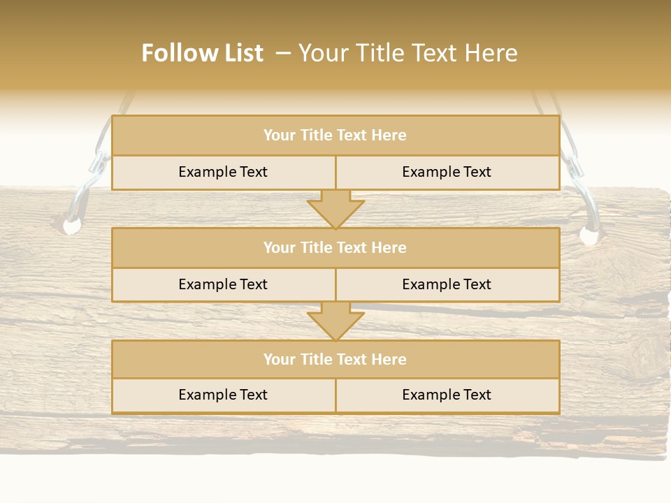 Wood Sign PowerPoint Template