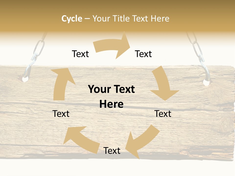 Wood Sign PowerPoint Template