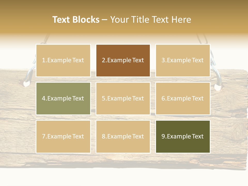 Wood Sign PowerPoint Template