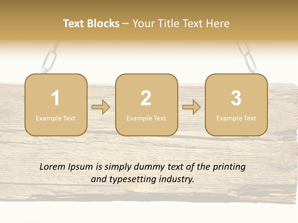 Wood Sign PowerPoint Template