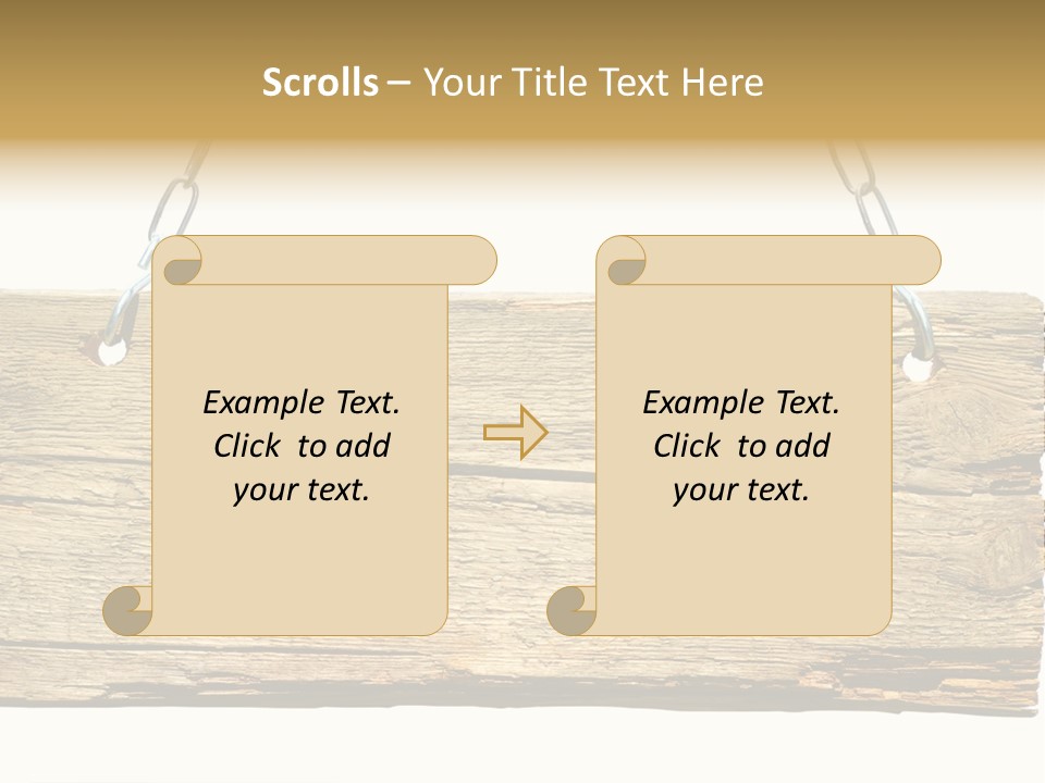 Wood Sign PowerPoint Template