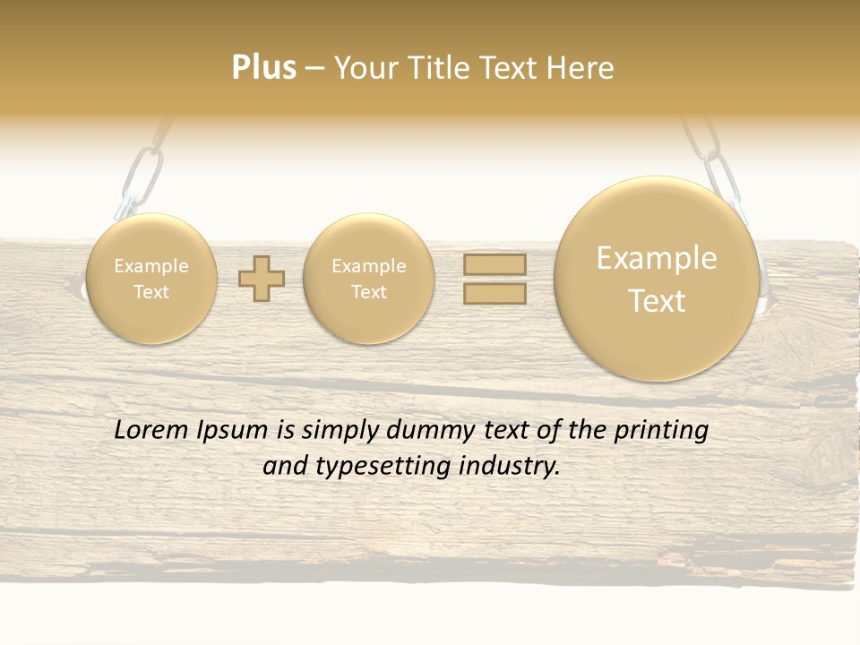 Wood Sign PowerPoint Template