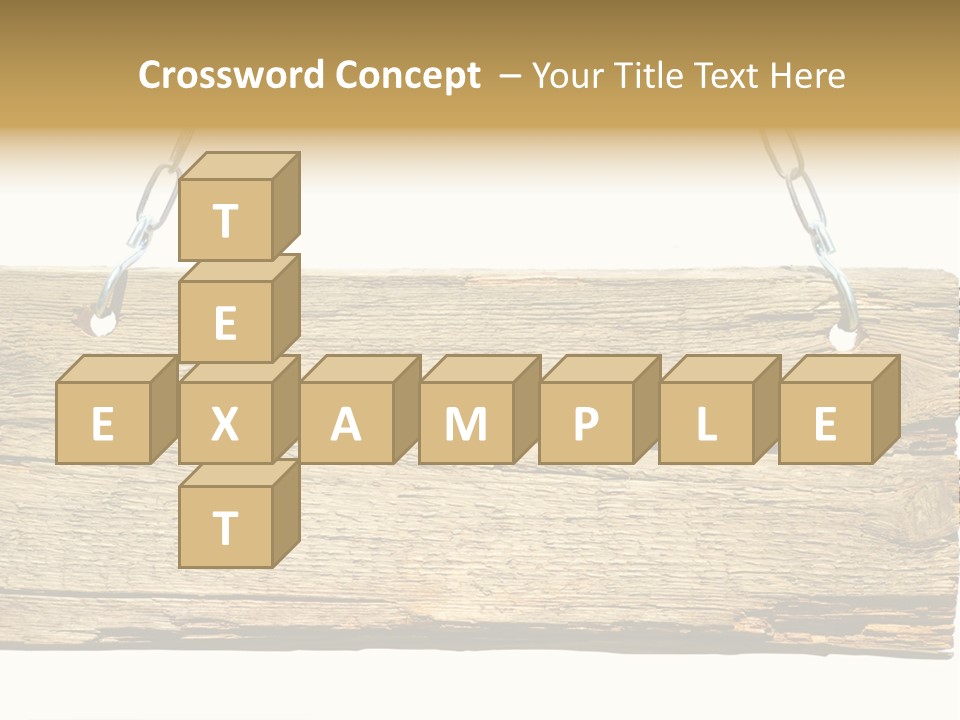 Wood Sign PowerPoint Template