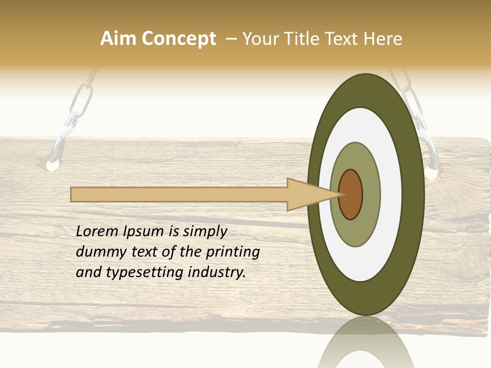 Wood Sign PowerPoint Template