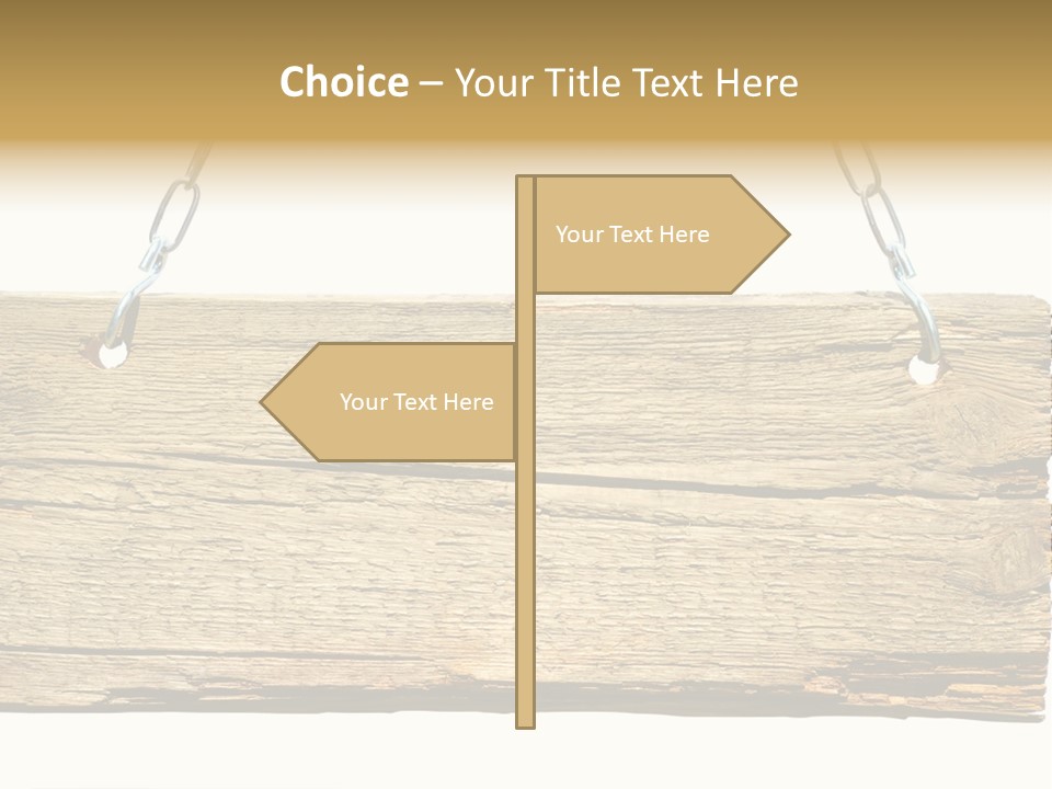 Wood Sign PowerPoint Template