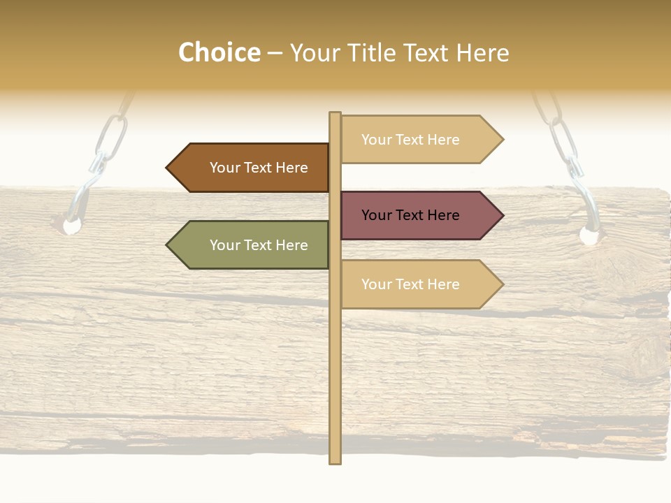 Wood Sign PowerPoint Template