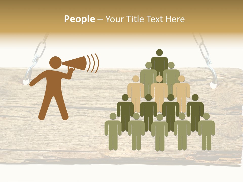 Wood Sign PowerPoint Template